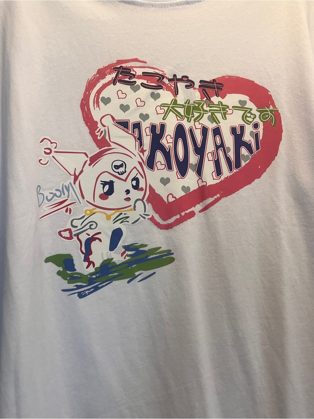 NEW White Takoyaki Graphic Tee